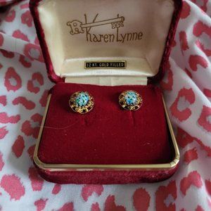 Antique Screwback Opal Earrings by Karen Lynne